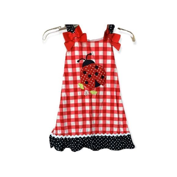 Sz5/6 Jenny & Me Lady Bug Summer Dress - Picture 2 of 6